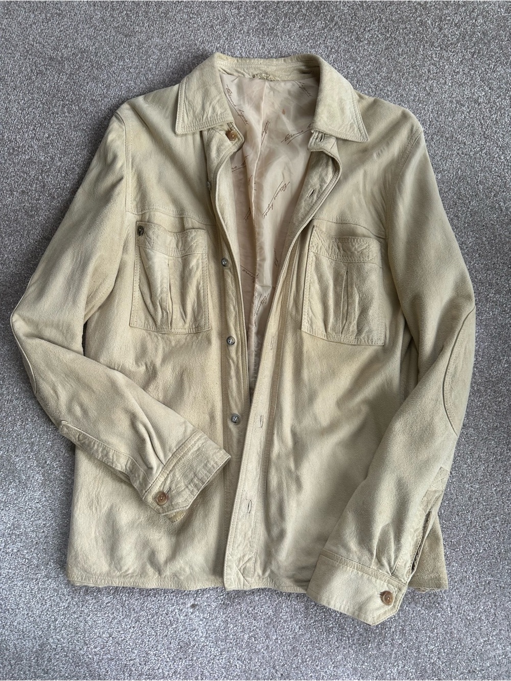 Etienne Aigner VTG Suede Leather Shirt Jacket
